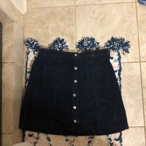 Urban outfitter navy button skirt